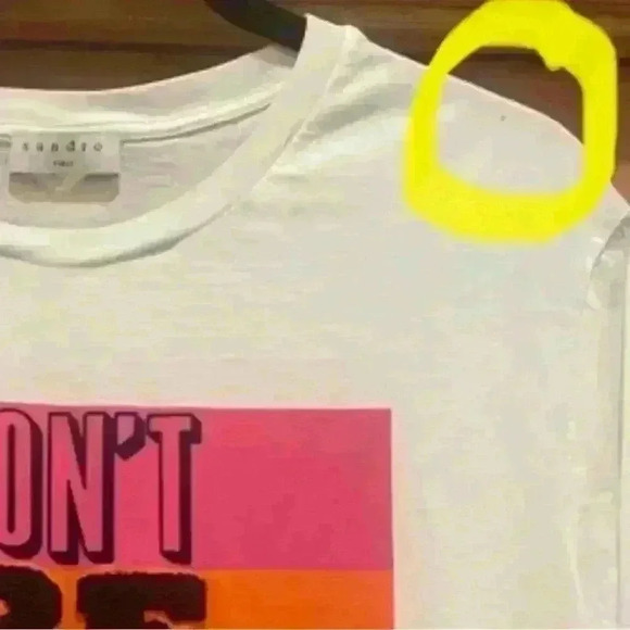 Sandro Paris Women’s Don’t Be Late For Love Tshirt. Size small. - Picture 4 of 10